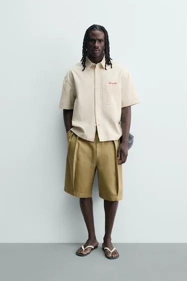 Шорты  со складками- Заказать в России