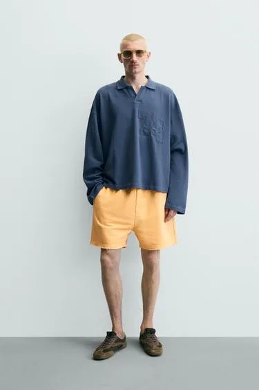 Поло-пике Relaxed Fit с номерами- Заказать в России