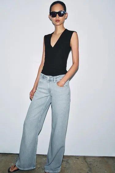 Джинсы Wide-Leg с низкой посадкой — Zw Collection- Заказать в России