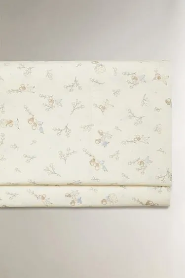 Детское простынь для кроватки с мышками