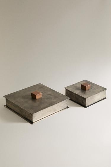 Zara Металлический ящик с деревянной ручкой купить с доставкой.