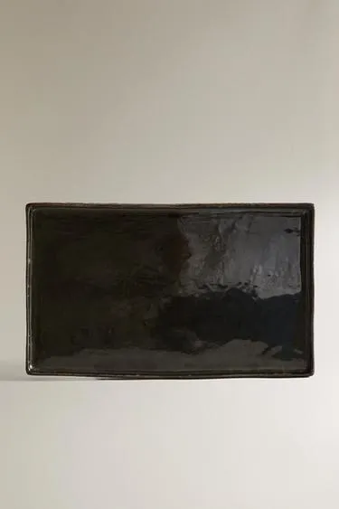 Черный керамический поднос- Заказать в России