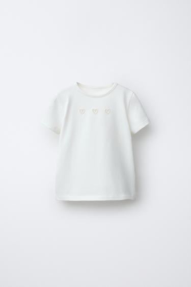 Zara Футболка с вырезами «сердечки»