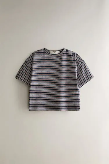 Детская полосатая пляжная футболка- Заказать в России