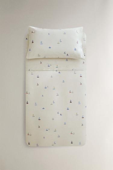 Zara Детское хлопковое одеяло с яхтой