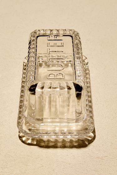 Zara Прозрачная масляница с полосатым дизайном