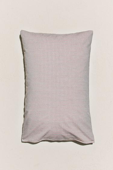 Zara Детский наволочка в клетку с красивым орнаментом