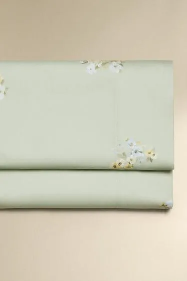 Простыня из сатина с дикими цветами