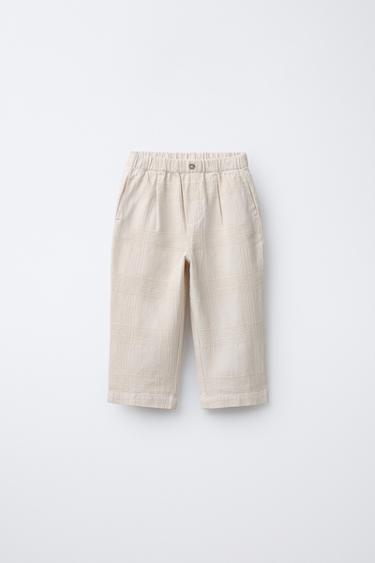 Zara Брюки из рельефной ткани купить с доставкой.