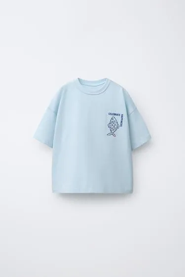 Футболка с принтом «рыбы»- Заказать в России