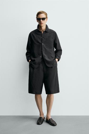 Свободные жаккардовые шорты в полоску- Заказать в России