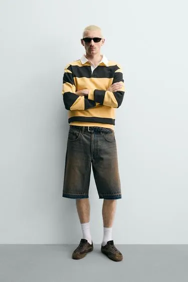 Джинсовые шорты Relaxed Fit- Заказать в России