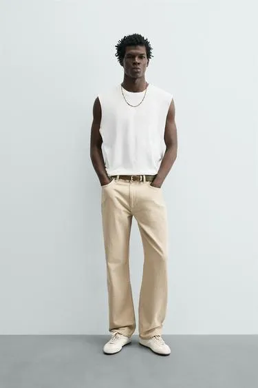 Майка свободного кроя из легкой ткани