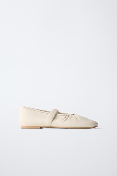 Zara Кожаные балетки