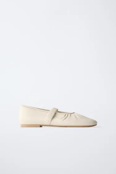 Кожаные балетки- Заказать в России