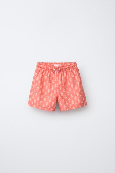 Zara 6-14 лет/плавки-бермуды с принтом купить с доставкой.