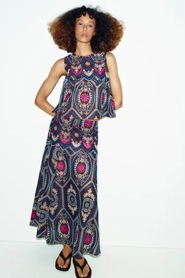 Юбка миди с перфорированной вышивкой