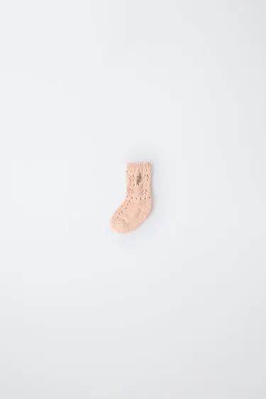 Ажурные носки с цветочной вышивкой- Заказать в России