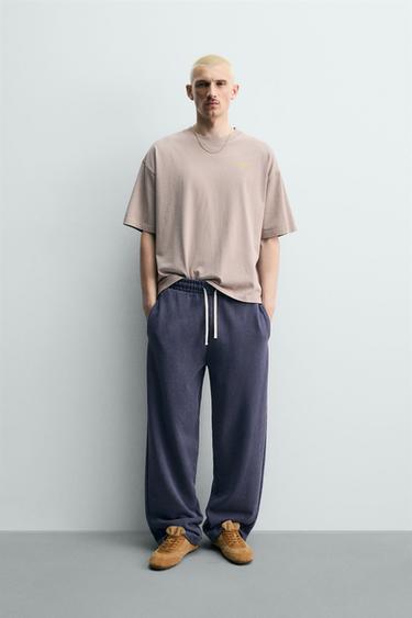 Zara Футболка с контрастными надписями