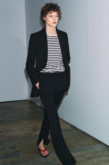 Zara Футболка в полоску с короткими рукавами