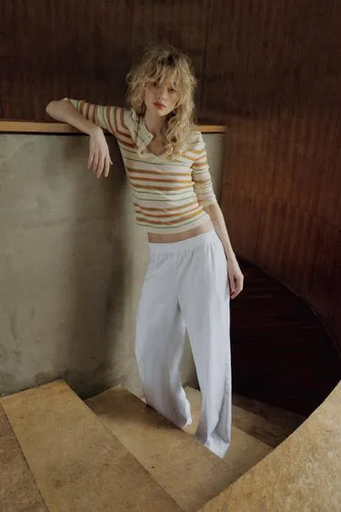 Джемпер вязаный на пуговицах- Заказать в России