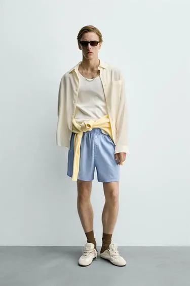 Рубашка из бамбука и шелка