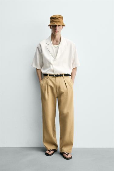 Zara Рубашка-кимоно из 100% льна