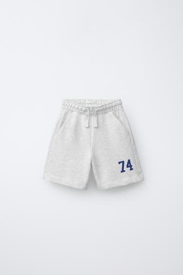 Zara Шорты-джоггеры с номером купить с доставкой.