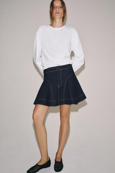 Zara Короткая джинсовая юбка — коллекция ZARA «ZW»