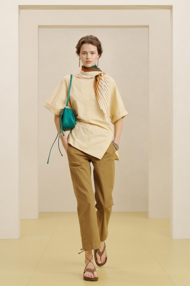 Zara Узкие брюки из льна