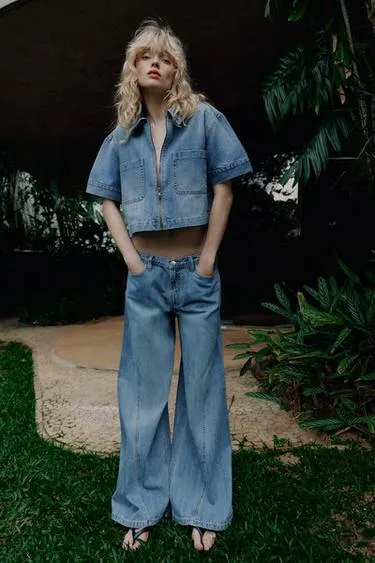 Джинсы Z1975  с высокой посадкой- Заказать в России