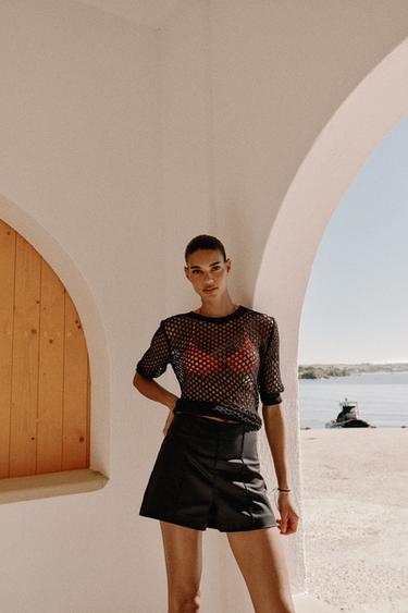 Zara Шорты с завышенной талией