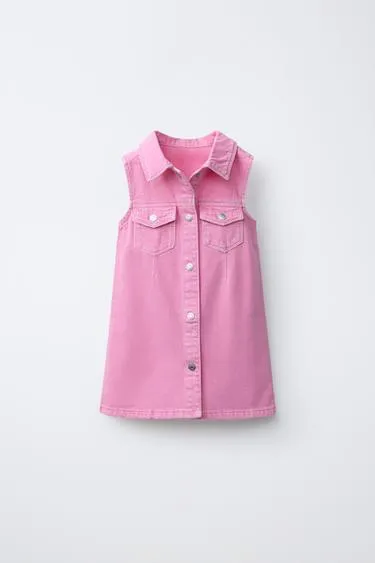 Джинсовое платье-скейтер- Заказать в России