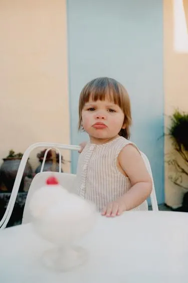 Длинный комбинезон в полоску из хлопка и льна- Заказать в России