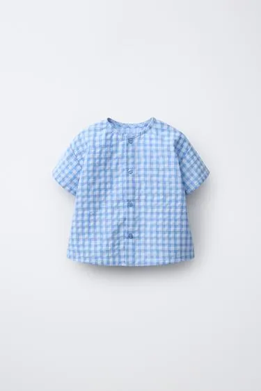 Рубашка в клетку виши- Заказать в России