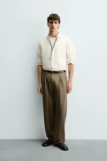 Брюки со складками и принтом тай-дай- Заказать в России