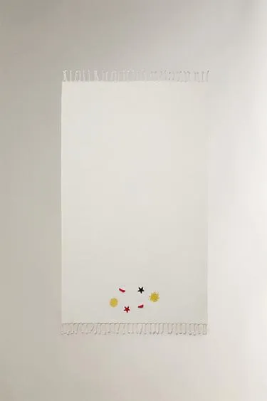 Хлопковое пляжное полотенце с узорами- Заказать в России