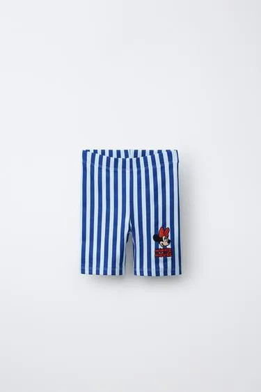 Легинсы-велосипедки в полоску с вышивкой «минни маус» ©Disney- Заказать в России