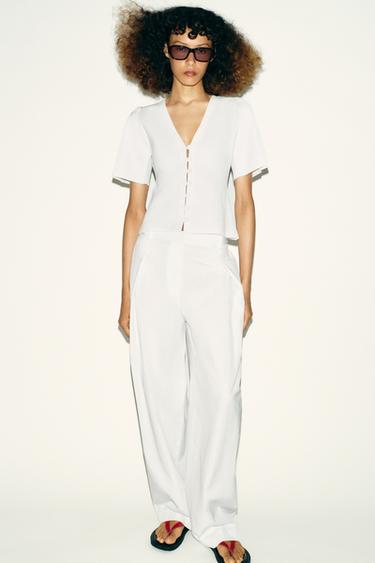 Zara Кардиган с короткими рукавами