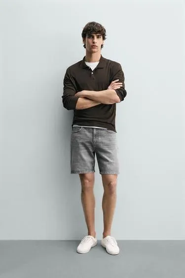 Джинсовые шорты стандартной посадки- Заказать в России