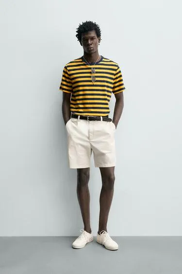 Шорты стандартной посадки со складками- Заказать в России