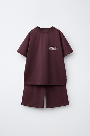 Zara Комплект из футболки и шортов
