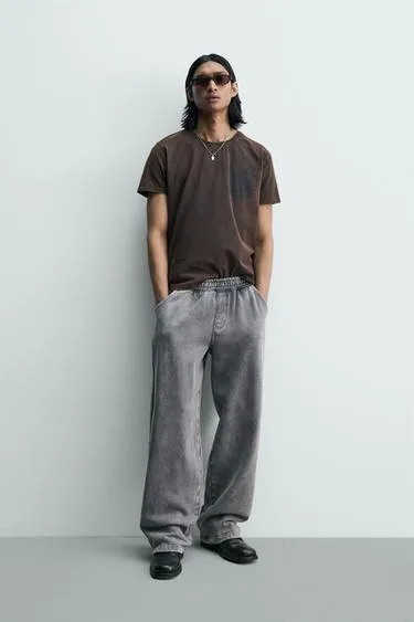 Футболка с надписью и эффектом потертости- Заказать в России