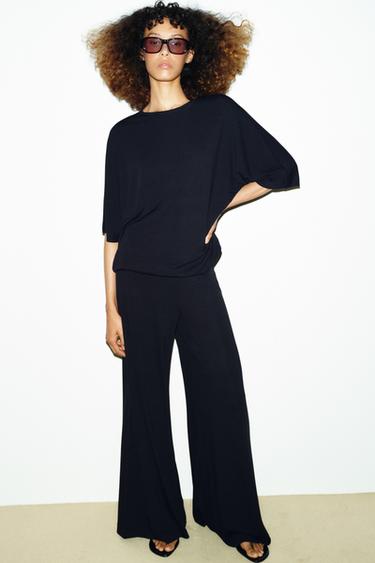 Zara Свободная футболка оверсайз купить с доставкой.
