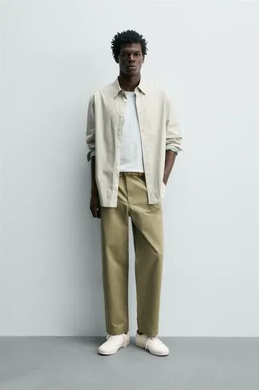 Брюки чинос прямого кроя