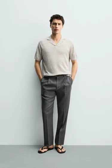 Брюки стандартной посадки из 100% шерсти