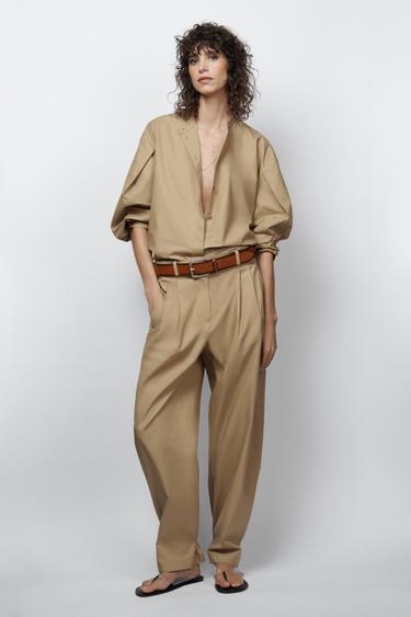 Zara Рубашка из поплина — коллекция ZARA «ZW» лимитированная серия