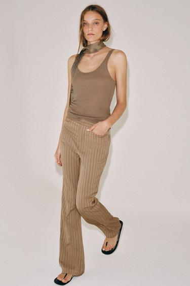 Zara Брюки клёш в полоску — коллекция ZARA «ZW»