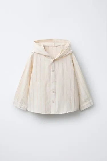 Рубашка в полоску с капюшоном- Заказать в России