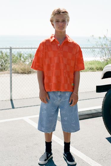 Zara Джинсовые шорты SKATE с логотипом